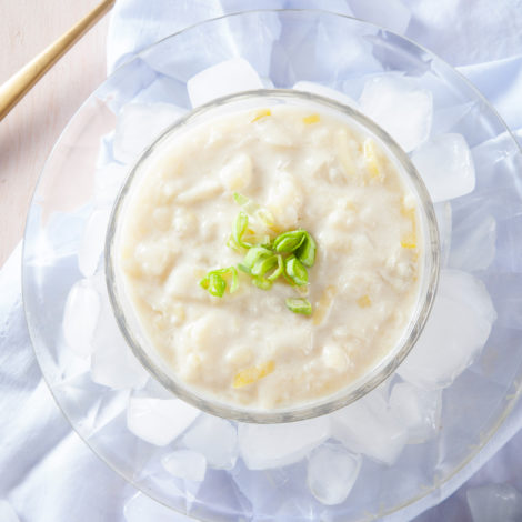 Sopa Gelada de Alho-Poró