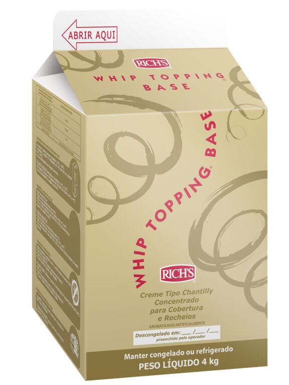 Whip Topping Base Rich's do Brasil