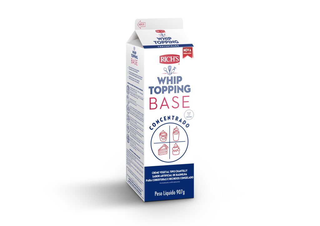 Whip Topping Base 907g Rich do Brasil