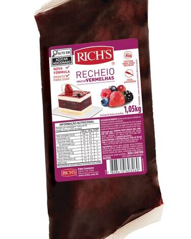 Recheio Frutas Vermelhas 1,05kg