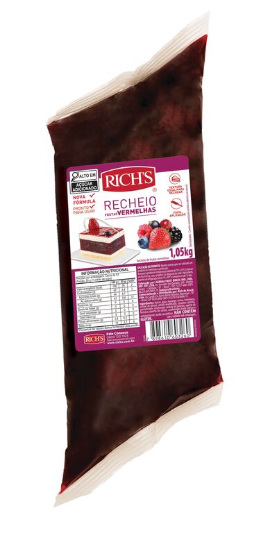 Recheio Frutas Vermelhas 1,05kg