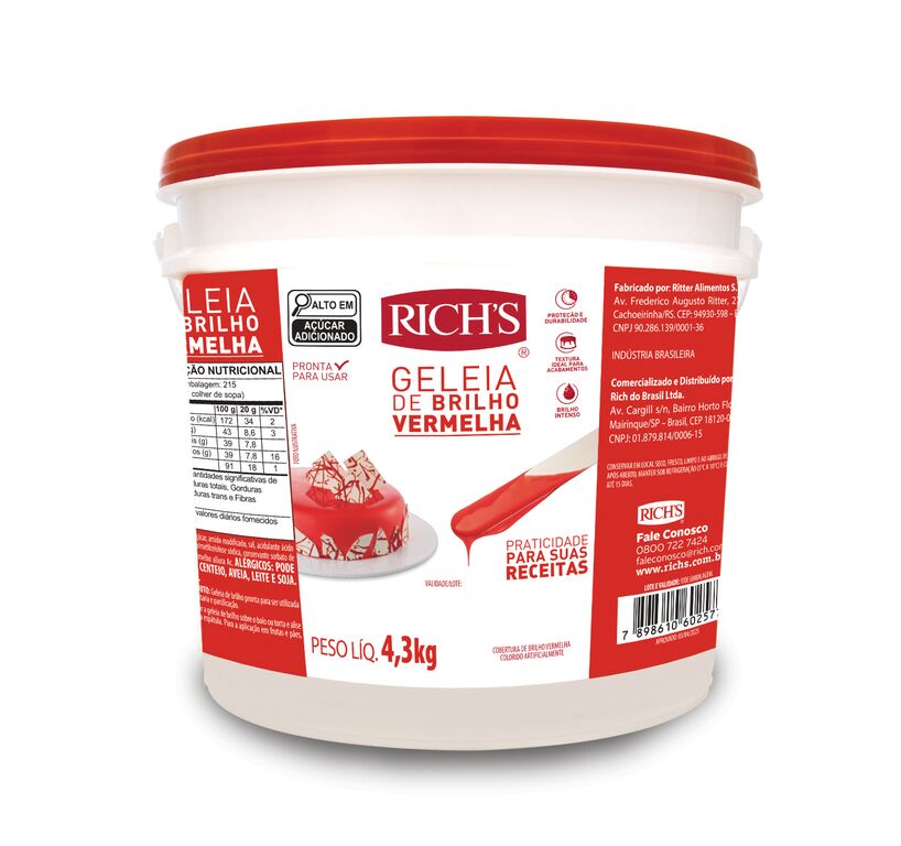 Geleia de Brilho Vermelha