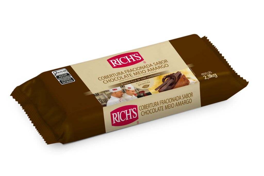 Cobertura Fracionada sabor Chocolate Meio Amargo 2,3kg